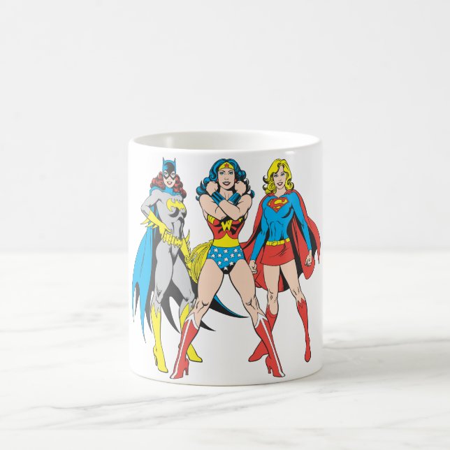Superheroines Pose Kaffemugg (Center)