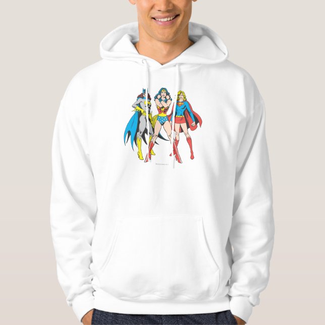 Superheroines Pose Sweatshirt Med Luva (Framsida)
