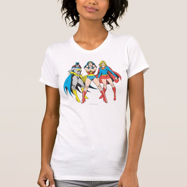 Superheroines Pose T Shirt (Framsida)