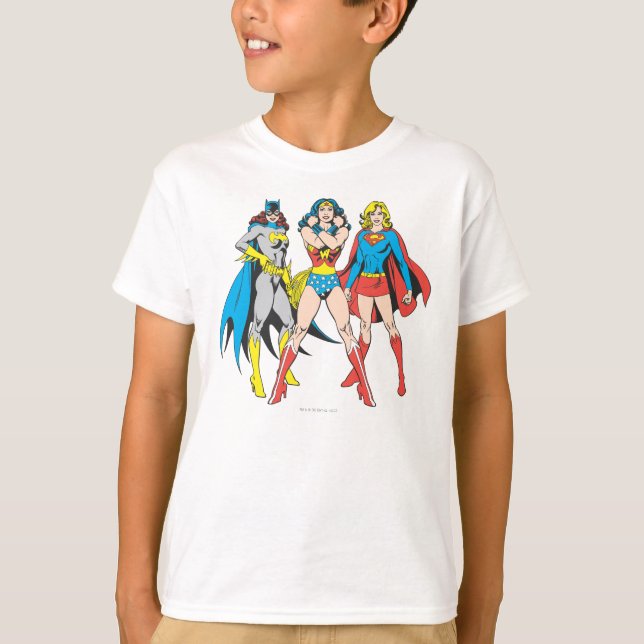 Superheroines Pose Tee Shirt (Framsida)