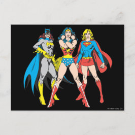 Superheroines Pose Vykort