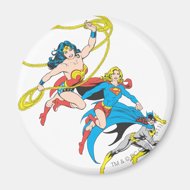 Superheroinläder Magnet (Framsidan)
