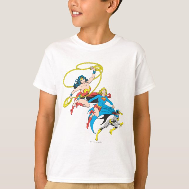 Superheroinläder T Shirt (Framsida)
