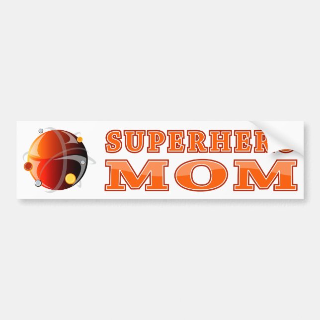 Superheromamma Bildekal (Framsidan)