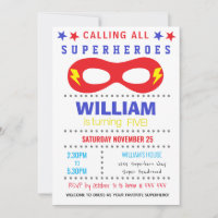 Superheros Party Grattis på födelsedagen