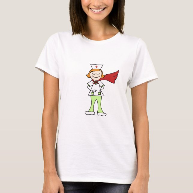 Superherosjuksköterska T-shirt (Framsida)