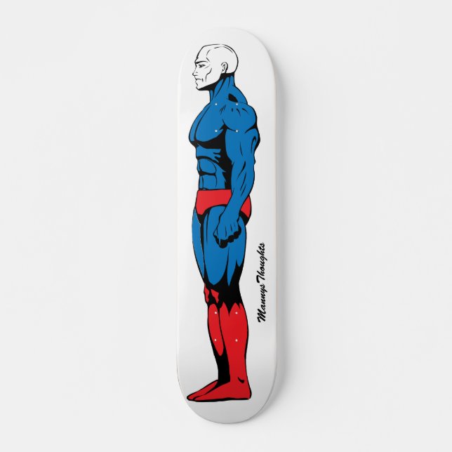 SuperheroSkateboards Mini Skateboard Bräda 18,7 Cm (Framsida)