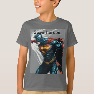Superhjältar barn t-shirt