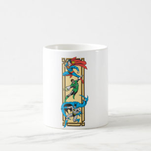 Superhjältar i aktion kaffemugg