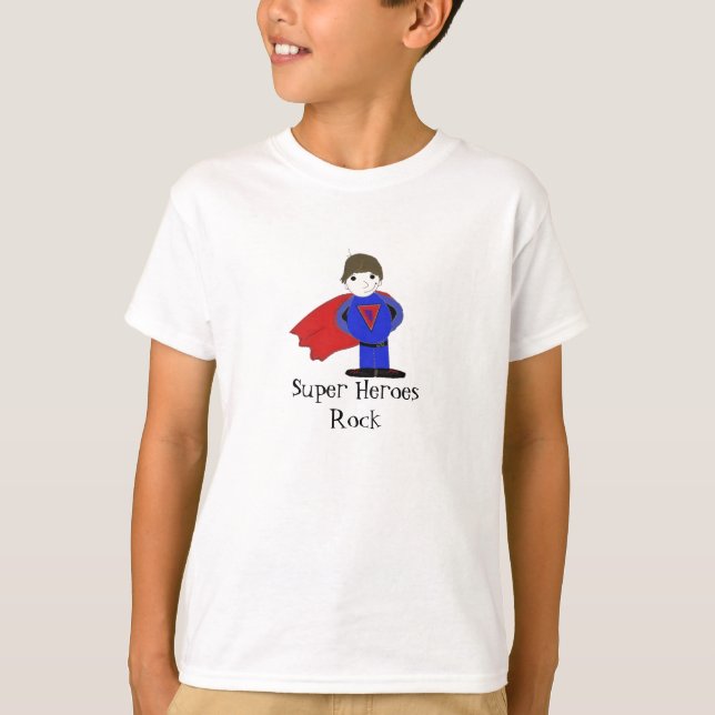 Superhjältar Rockar T-shirt (Framsida)