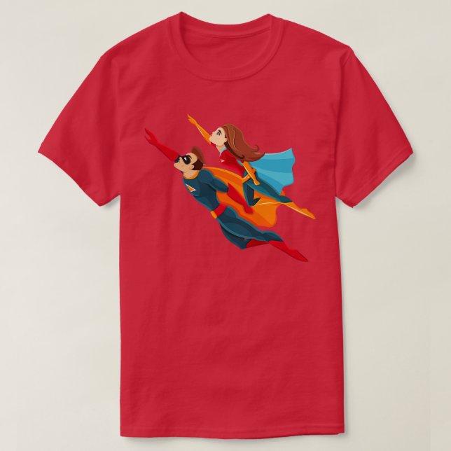 Superhjältar T Shirt (Design framsida)