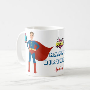 Superhjälte Anpassningsbar Photo Birthday Kaffemugg