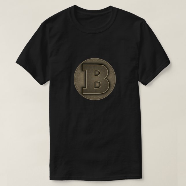 Superhjälte "B" Märkes T-Shirt (Design framsida)