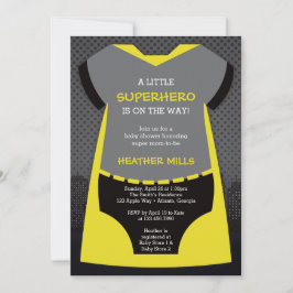Superhjälte Baby Shower-inbjudan till Reena Inbjudningar