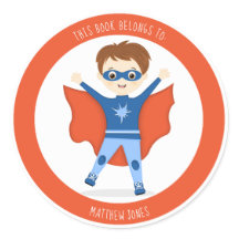 Superhjälte Boy Tillhören i Bok till Classic Round