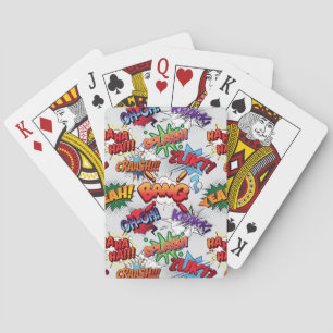 Superhjälte Bubble Mönster Casinokort
