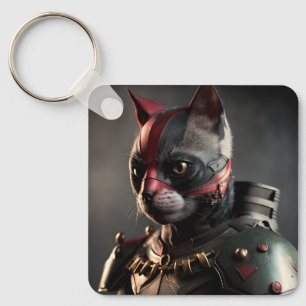 Superhjälte Cat Nyckelring