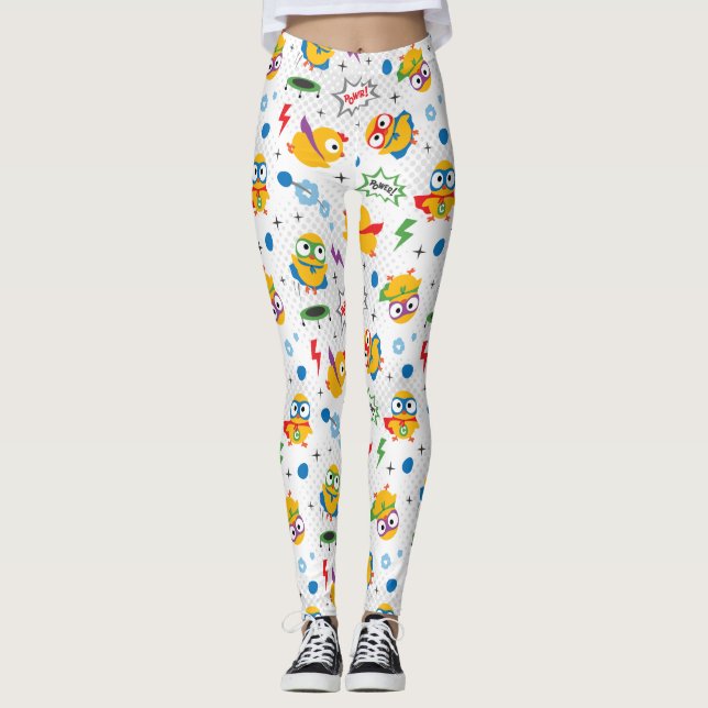 Superhjälte Chicken Leggings (Framsida)