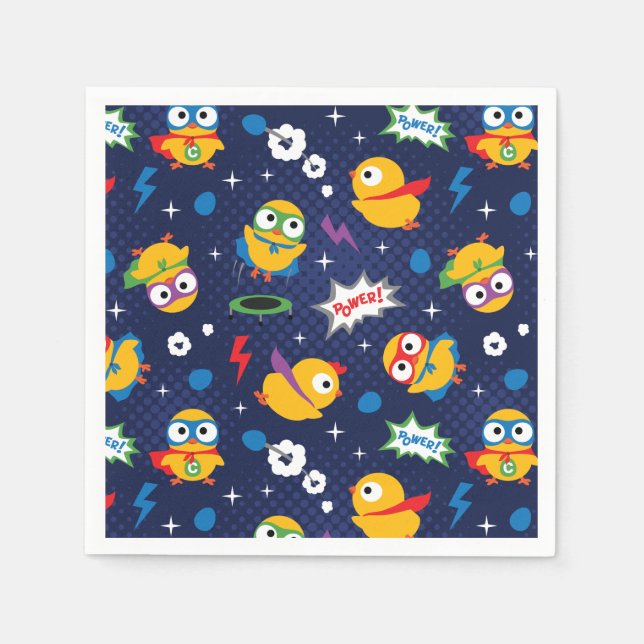 Superhjälte Chicken Pappersservett (Framsidan)