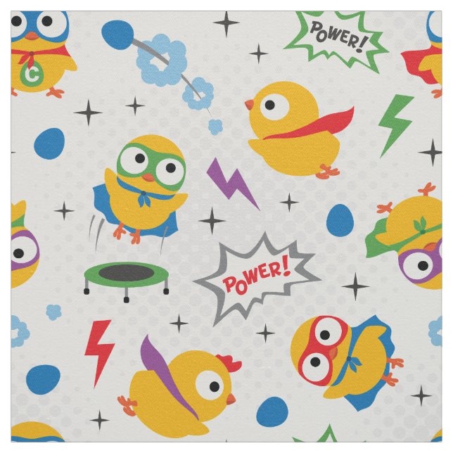 Superhjälte Chicken Tyg (Provkarta)