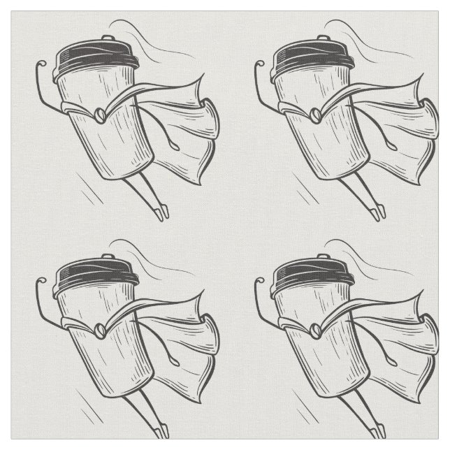 Superhjälte Coffee Tumbler Tyg (Närbild)