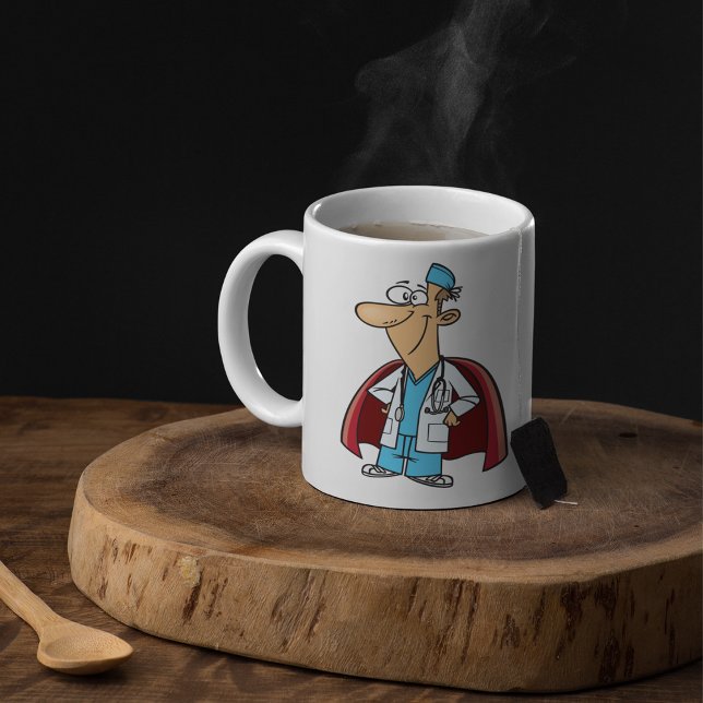 Superhjälte Doktor Coffee Mugg (Skapare uppladdad)