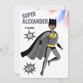 Superhjälte Fantastisk Unique Boy Fabulous Birthda Inbjudningar