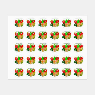 Superhjälte, färgade grönsaker klistermärke