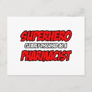 Superhjälte...farmaceut Vykort