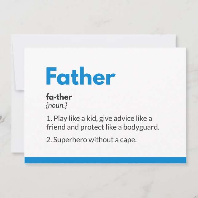 Superhjälte fars dag-kort Superdad Tack Kort (Framsida)