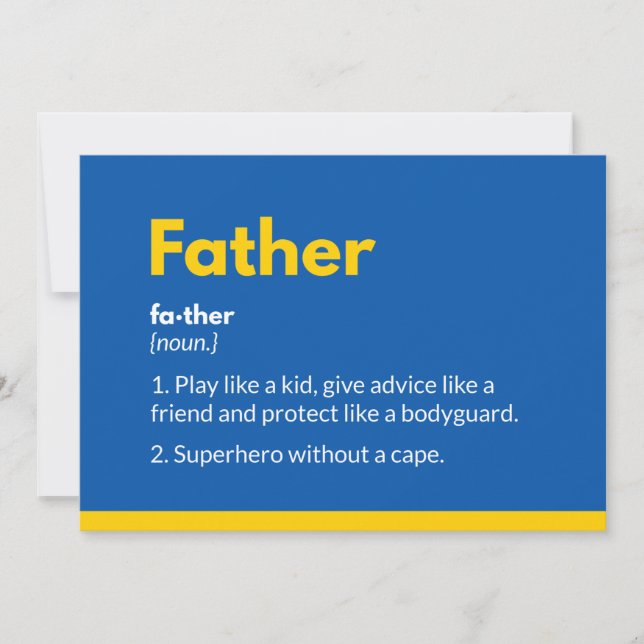 Superhjälte fars dag-kort Superdaddy Julkort (Framsida)