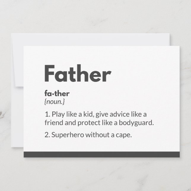 Superhjälte fars dag-kort Superdaddy Tack Kort (Framsida)