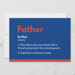 Superhjälte fars dag-kort Superdaddy Tack Kort