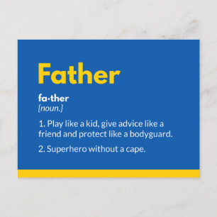 Superhjälte fars dag-kort Superdaddy Vykort