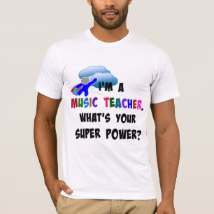 Superhjälte för musiklärare t-shirt