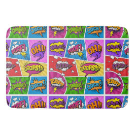 Superhjälte Gamer Tecknad bok-formbad Badrumsmatta