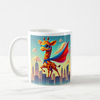 Superhjälte Giraffe Anpassade Kaffemugg