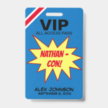 Superhjälte Hero Con VIP-pass personlig partygåva