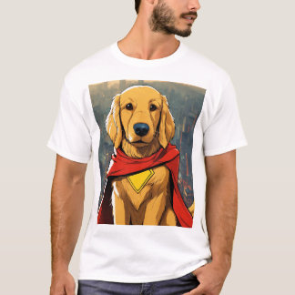Superhjälte Hund Äventyr T Shirt