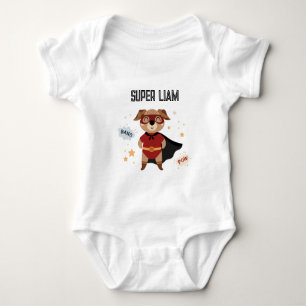 Superhjälte Hund Baby Småbarn T-shirt