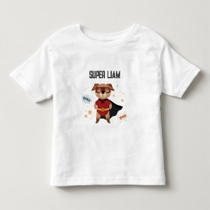 Superhjälte Hund Baby Småbarn T-shirt