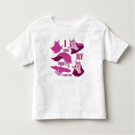 Superhjälte ILY - ASL Design T Shirt