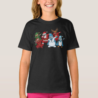 Superhjälte Jul Squad Dabbar  T Shirt