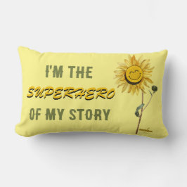 Superhjälte Kuddcover av Poet Adiela Akoo Lumbarkudde