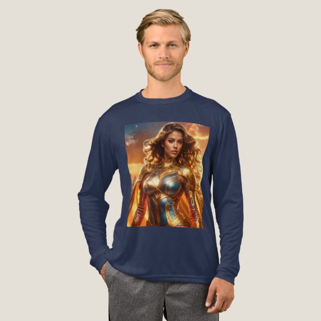 SUPERHJÄLTE - KVINNLIG SUPERHJÄLTE T SHIRT (Hel framsida)