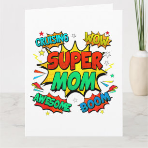 Superhjälte Mamma För Kvinnor Kort