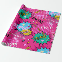 Superhjälte Mamma Serie Presentpapper