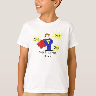 Superhjälte med actionord t shirt
