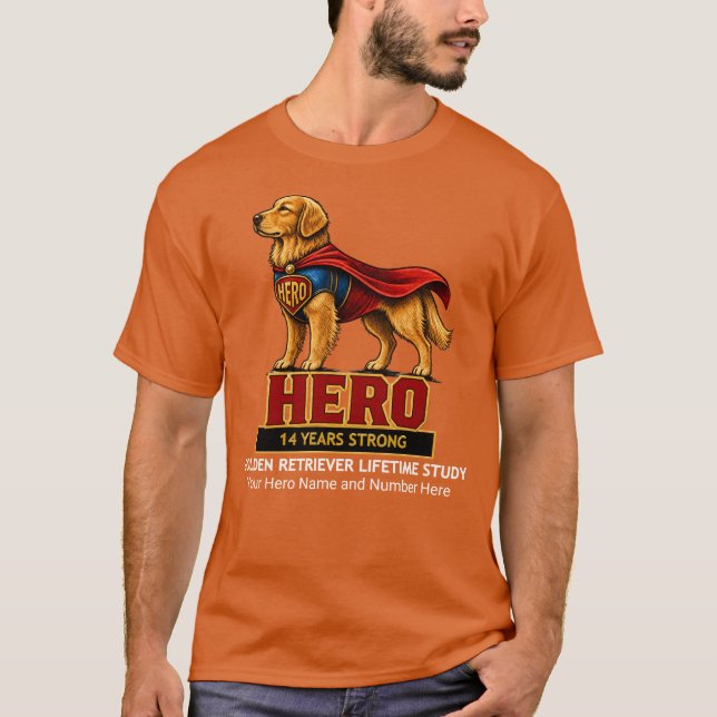 SUPERHJÄLTE mörk     T Shirt (Framsida)