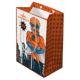 Superhjälte Muscle Man Orange Underbarare Roligt B